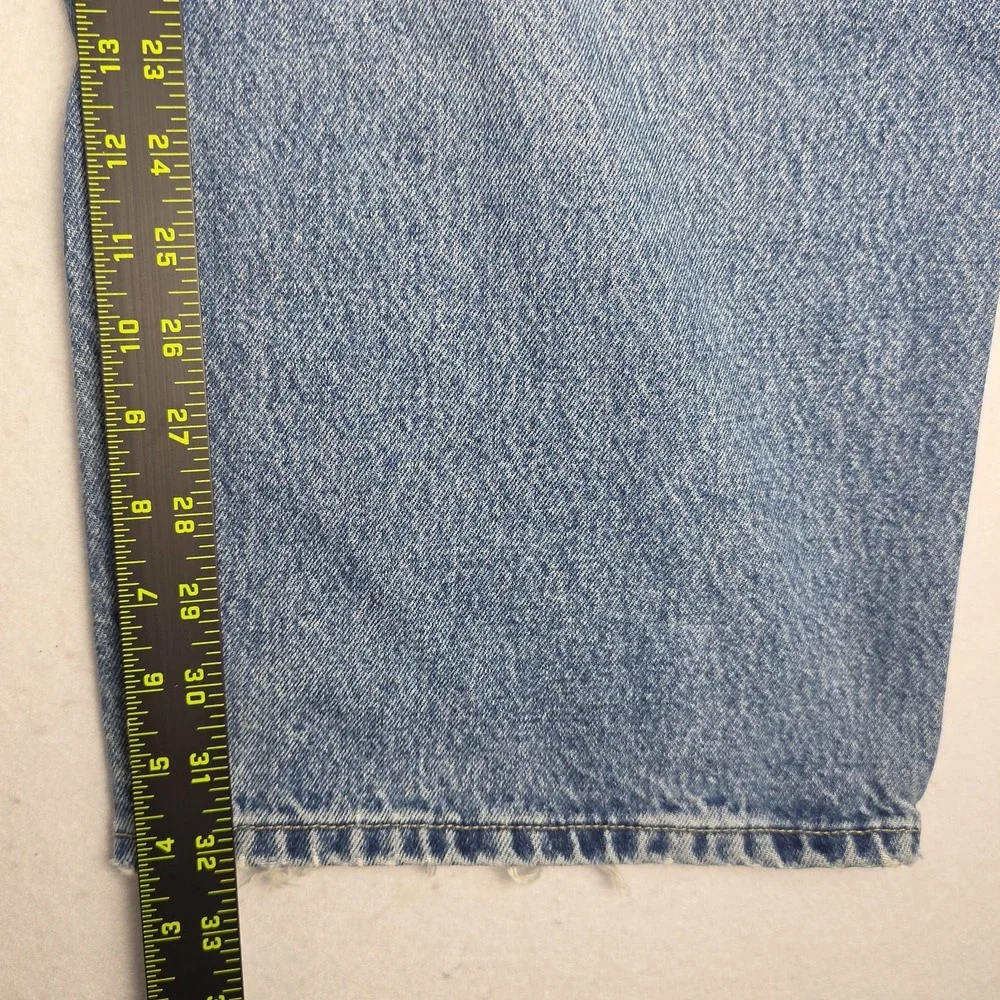 Sean John Mens Jeans 40x32 Blue Baggy Retro Hip-Hop Distressed Denim Hammer Loop